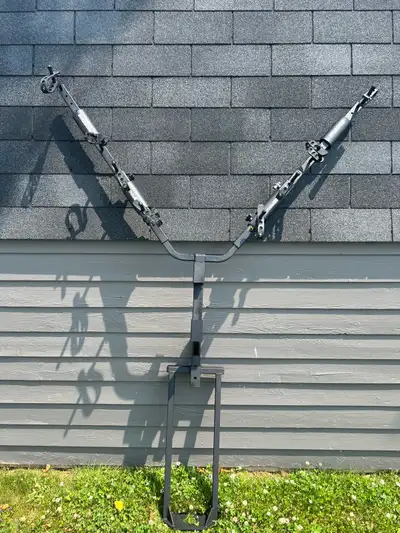 Bike rack for a camper. The rack part was never used. Over $400. Plus new.