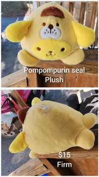 Pompompurin seal plush