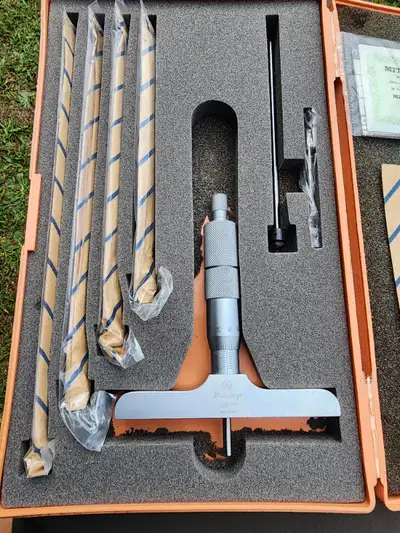 Mitutoyo Depth Micrometer Brand New Still In Hard Plastic Case, View more