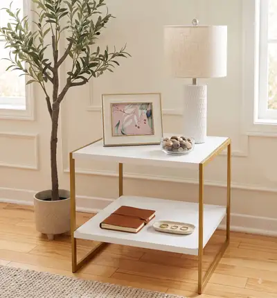 Modern White Nightstands / End Tables (3 available), View more