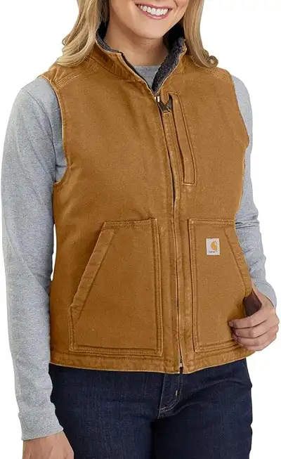 Brand New Carhartt Women's Washed Duck Sherpa Lined Vest - XS, View more
