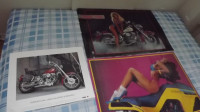MOTORCYCLE/MOTORBIKE POSTERS:HARLEY DAVIDSON,KAWASAKI, KTM,