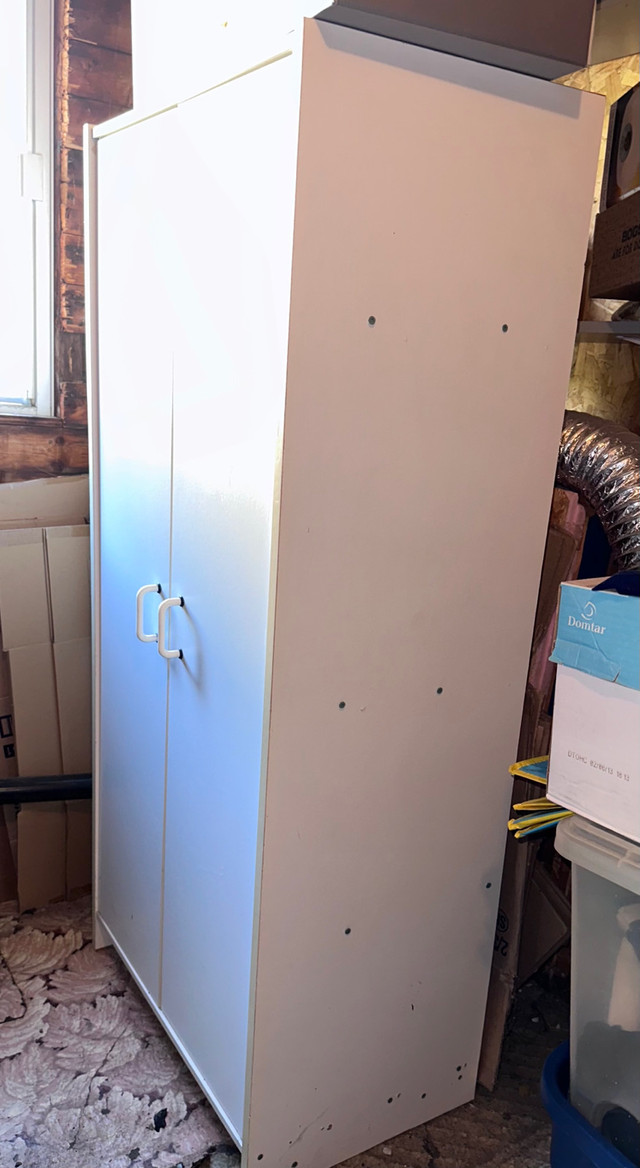 Armoire de rangement blanche 3 tablettes (réservée) Commodes et