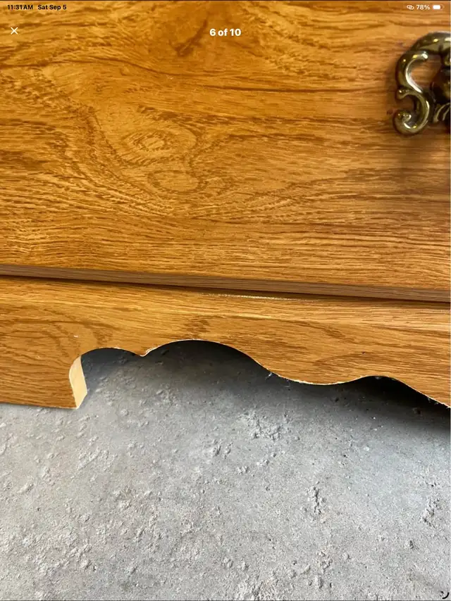 2 Piece Vintage Matching Furniture With Mirror Strong & Sturdy  in Dressers & Wardrobes in Oshawa / Durham Region - Image 7