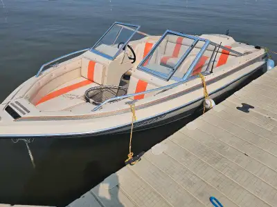 1982 Glastron SSV 168 powered by 3.0 litre , 140 hp Mercruiser. This motor is strong yet economical....