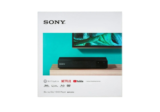 Sony BDP-S3700 Wi-Fi Streaming Blu-Ray Disc Player | Region Free in Video & TV Accessories in Oshawa / Durham Region