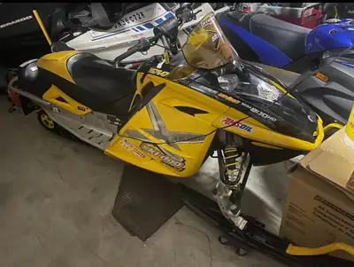 This Skidoo is a used machine. I am selling a pre-owned skidoo, great for winter fun! It's ready to...