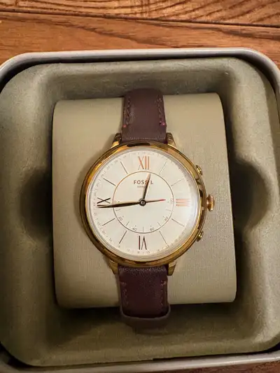 A smart spin on a classic, the battery-powered Jacqueline hybrid looks like a watch, but acts like a...