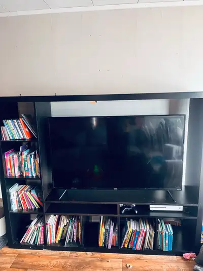 TV Stand with display shelves, View more