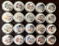 Upper Deck NHL Hockey Player 1 oz pure silver coins - 20 Players