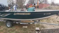 Boat trailer and motor