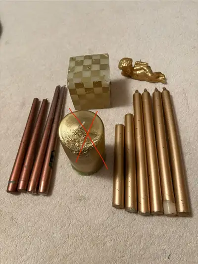 Gold candles, View more