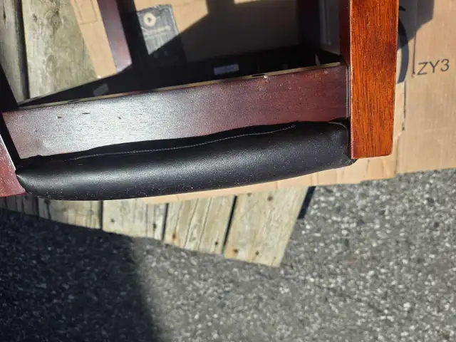 Two wooden stools in Chairs & Recliners in Peterborough - Image 4