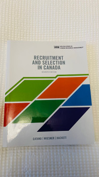 Recruitment and Selection in Canada 7th Edition