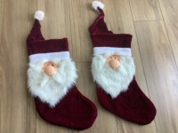 Christmas ( Xmas) Santa stockings ($5.00 each)