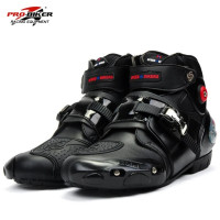 NEW racing leather motorcycle bike shoes boots 10.5(9.5insport)