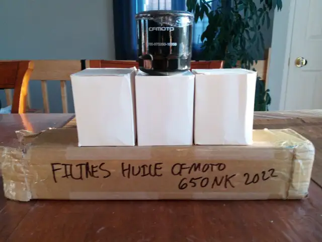 4 filtres à l'huile neufs OEM CFMOTO pour motos de 650cc. in Other in Québec City - Image 6