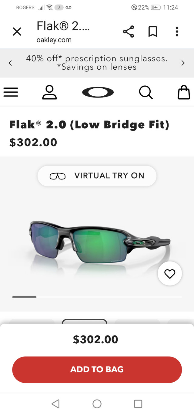 Oakley sunglasses(golf). Brand new$300 in store. Selling for$200 in Other in Barrie