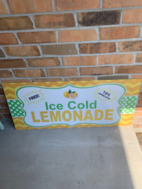 Lemonade stand sign