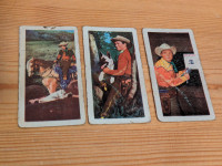 Mini-cartes 1960 Roy Rogers, Rin Tin Tin, Buccaneers et autres