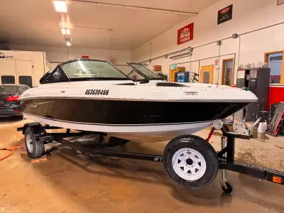 Boat is in overall good condition. No mechanical issues, interior is clean with no cracks or fading...