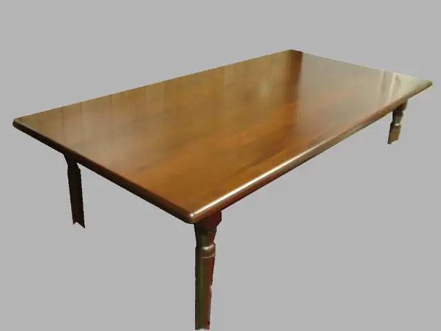 7' X 3.5' SOLID Mahogany Table & Oak Chairs Kitchen Dining Set in Dining Tables & Sets in Hamilton - Image 4
