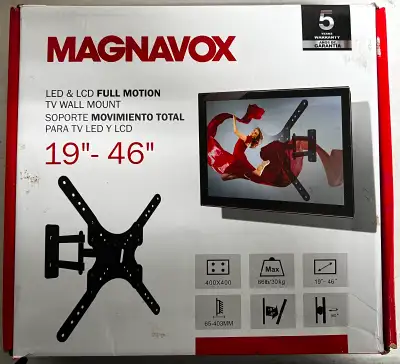  Magnavox Full-Motion TV Wall Mount (19″–46″) | Tilt, Swivel &, View more