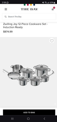 Willing pots and pans new in box