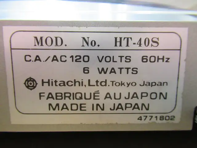 Hitachi HT-40S Turntable in Stereo Systems & Home Theatre in St. Catharines - Image 5