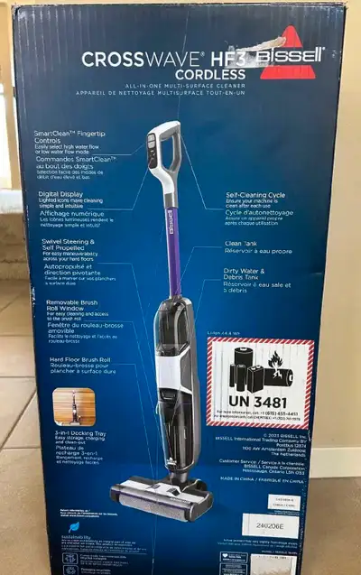 New BISSEll CROSSWAVE Cordless All-In-One Multi-Surface Cleaner, View more
