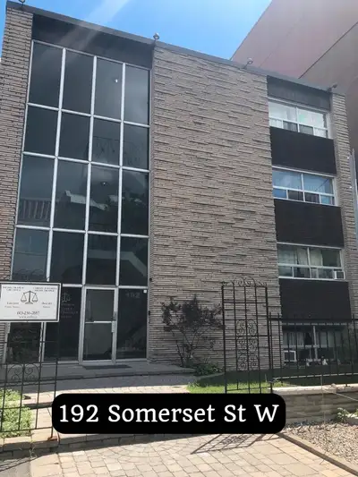 1 Bedroom Centretown Apartment for Rent (192 Somerset St W)