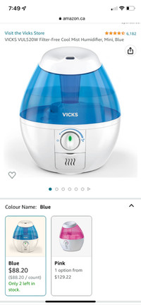 Vicks VUL520W Filter Free Humidifier