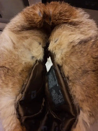 Real fur mens hat Hudson Bay Crown cap Crowncap