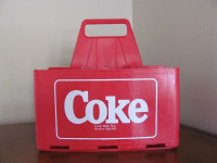 2x Caisse en plastique pour 6 x 750ml Coke plastic carrying case
