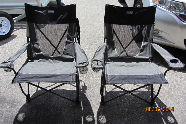 Coleman chair extra lager 2 cup holder in Fishing, Camping & Outdoors in Stratford