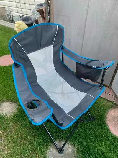 Folding Camping Chair with cooler pouch , View more