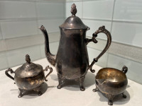 Vintage Silver Plated Teapot Set