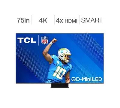 TCL 75" Mini LED 4K HDR QLED Ultra IMAX 120Hz Google TV-75QM851G, View more