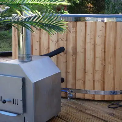 Wood-Fired Hot Tub for 2 Person, View more