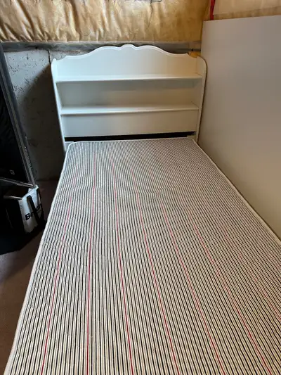 Solid wood bed and mattress (single), View more