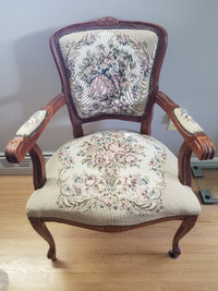 Antique Chair with Embroidery