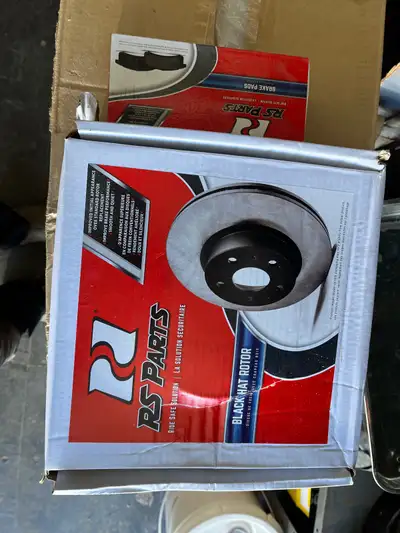 Front pads and rotors for a 2020 Mazda 3 brand new selling as I sold the car