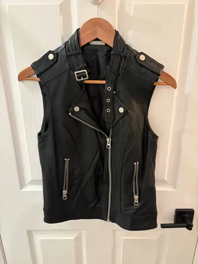 Noisy May Leather Vest, View more