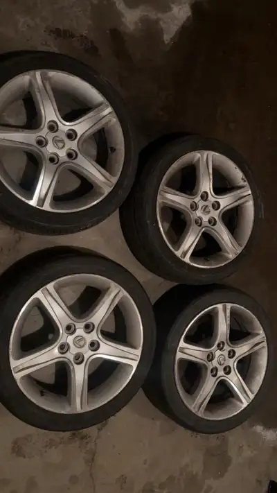 Set of original factory 2001-2005 Lexus IS300 in good condition. Mounted on Goodride SA-07 tires wit...