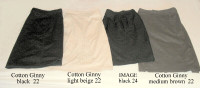 4 Skirts 22 & 24 ( 3X & 4X) Cotton Ginny & Image, $10 ea