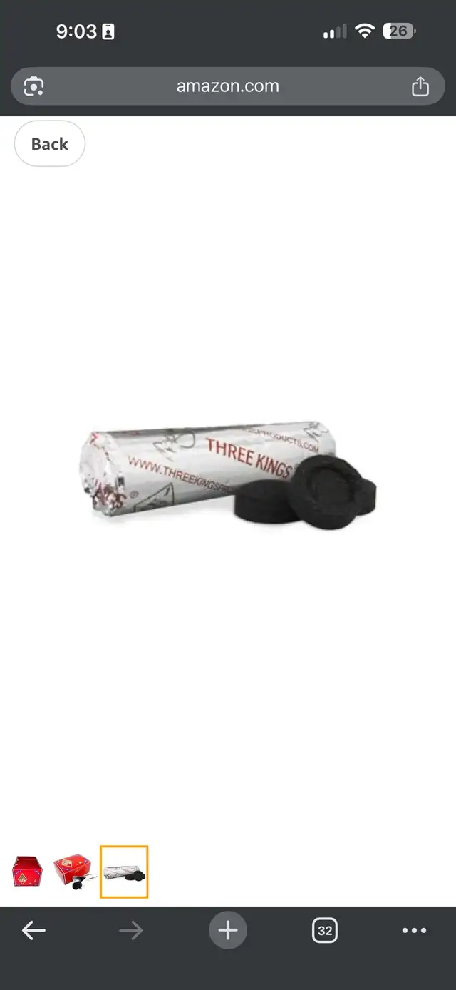 Three King Charcoal Premium Hookah Incense Charcoal Coals in Other in City of Toronto - Image 4