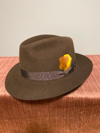 Genuine Fur Felt Fedora Hat