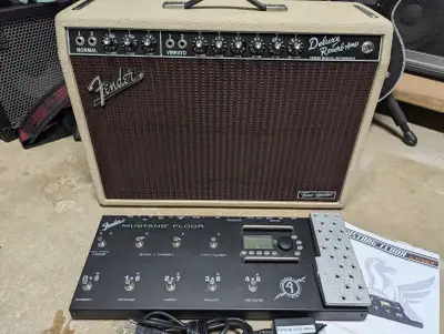 ToneMaster Deluxe Reverb BLONDE + Mustang Floor Pedal, View more