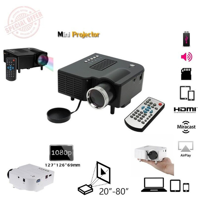 ★★★ Mini LED Projecteur Portable Pico Nec HDMI Full HD 1080P ★★★ dans Accessoires pour télé et vidéo  à Ville de Montréal - Image 2