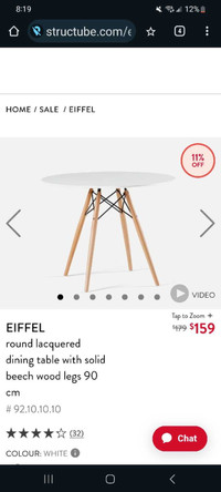Structube Eiffel Dining Table